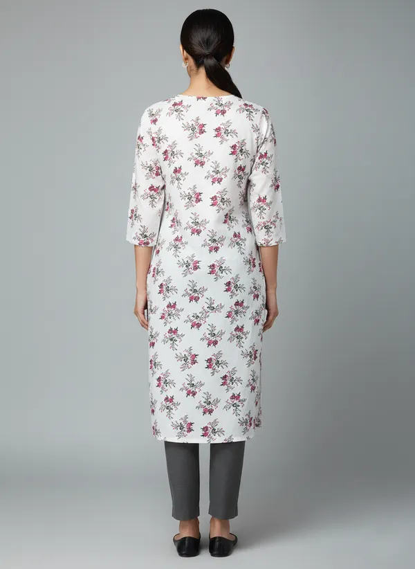 White_Rayon_Premium_Kurti_For_Women