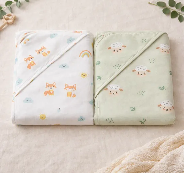 Pack_Of_2_Muslin_Hooded_Towel_For_Babies