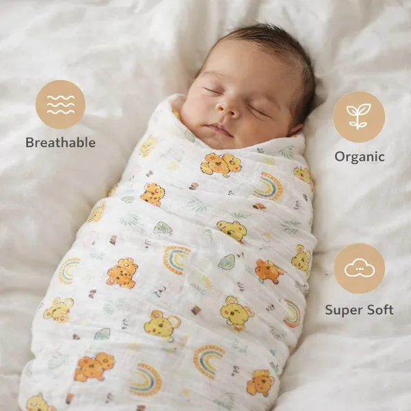 Pack_Of_2_Muslin_Swaddle_Blanket_For_Babies_100*100_cm