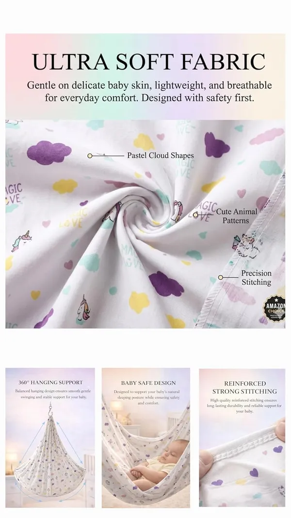 Cradle_cloth_with_Mosquito_Net_(Bee_Hive,_Yellow)