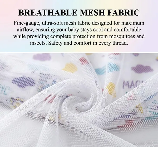 Cradle_cloth_with_Mosquito_Net_(Bee_Hive,_Yellow)