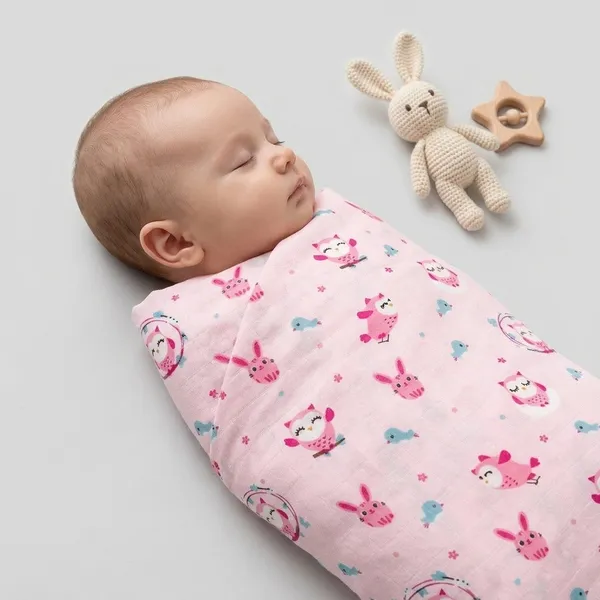 Pack_Of_2_Muslin_Swaddle_Blanket_For_Babies_100*100_cm