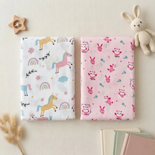 Pack_Of_2_Muslin_Swaddle_Blanket_For_Babies_100*100_cm