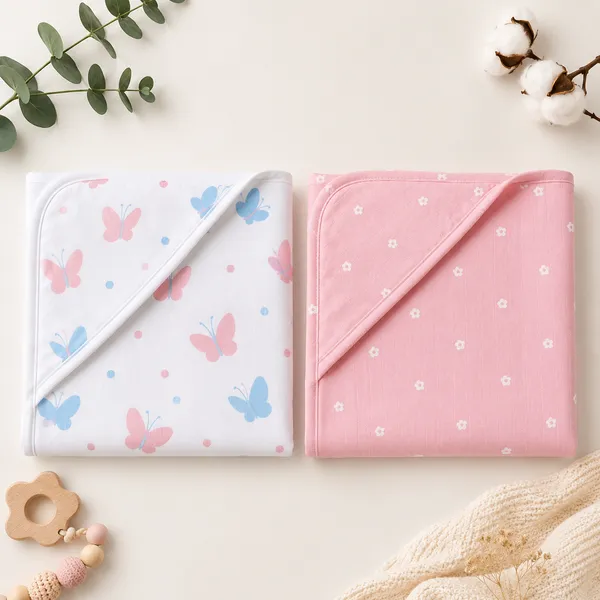 Pack_Of_2_Muslin_Hooded_Towel_For_Babies
