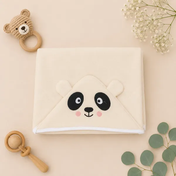 3_Layered_Hooded_Towel_with_Soft_Foam_Padding_-_Terry_Cotton_Fabric