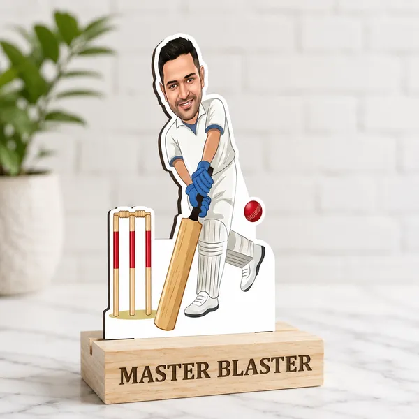 Male_Cricketer_Sports_Personalized_Caricature_Standee