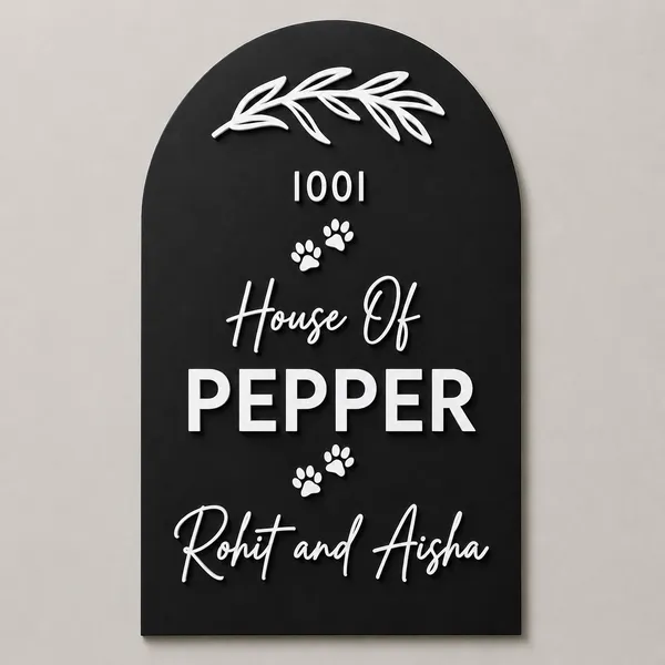 Home_Decor_Minimal_Leaf_Design_Personalised_Name_Plate