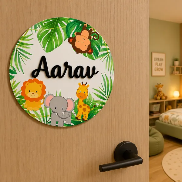 Multicolor_Wood_Mdf_Animal_Kingdom_Kids_Room_Name_Plate