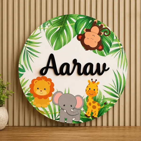 Multicolor_Wood_Mdf_Animal_Kingdom_Kids_Room_Name_Plate