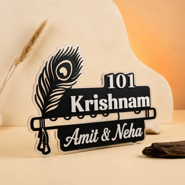 Acrylic_Decorative_Peacock_Feather_Flute_Door_Name_Plate