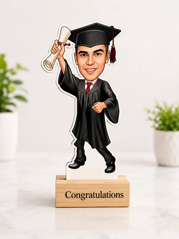 Male_Graduation_Personalized_Caricature_Standee