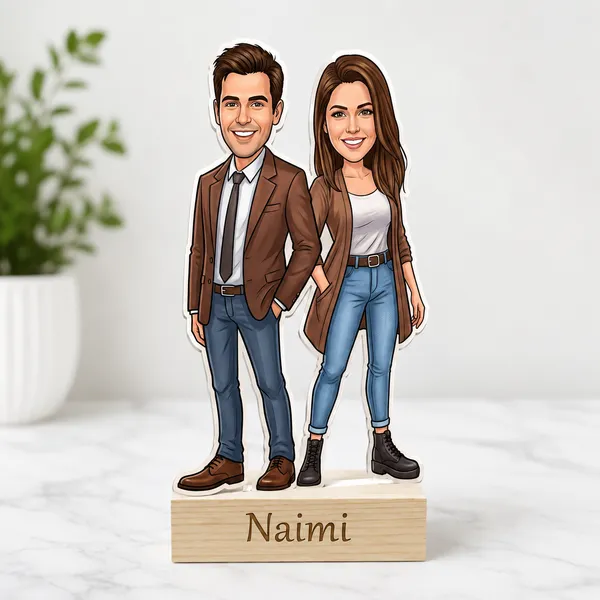 Smiling_Couple_Custom_Caricature_Standee