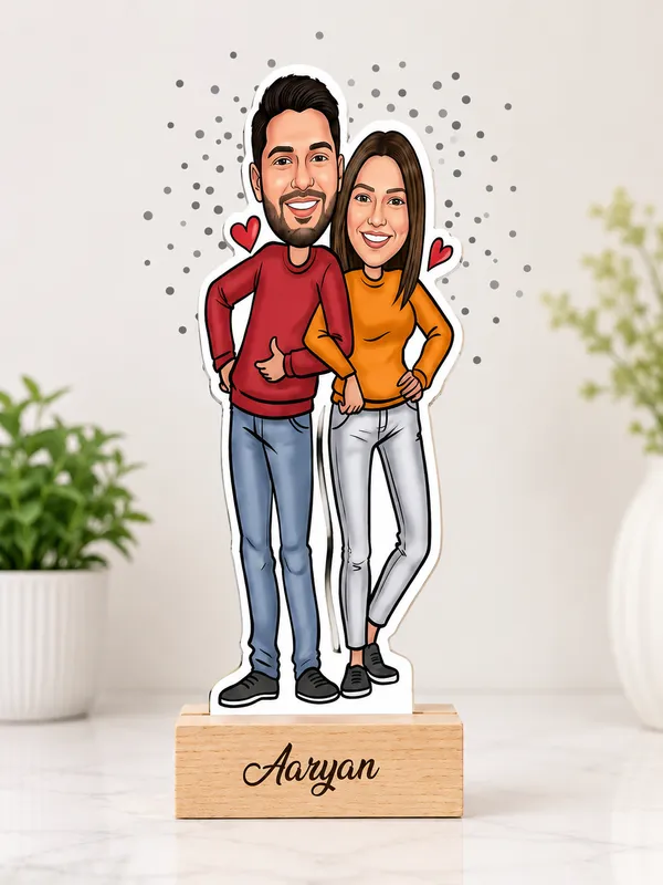 Happy_Couple_Valentine_Custom_Caricature_Standee
