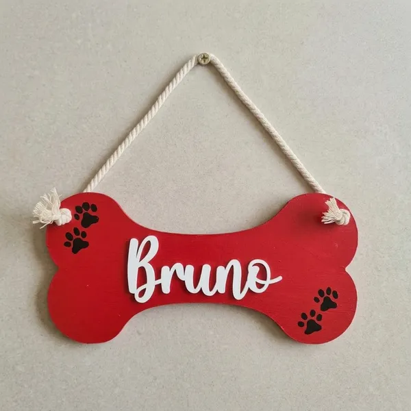 Personalized_Red_Bone_Shaped_Mdf_Wood_Name_Plate_For_Pets