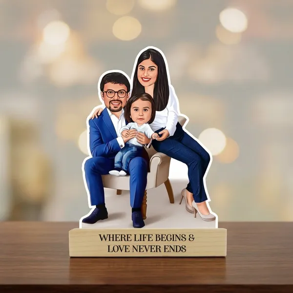 Custom_Family_Cartoon_Caricature_Photo_Standee
