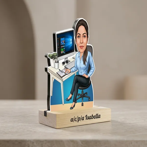 Professional_Woman_Custom_Caricature_Standee