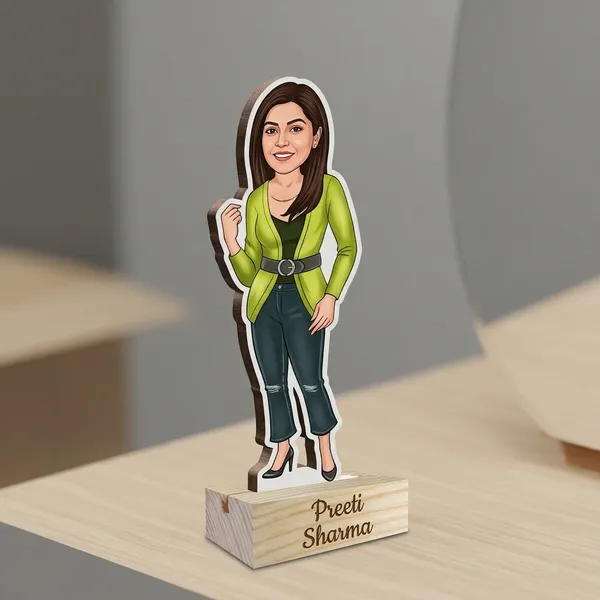 Timeless_Beauty_Woman_Personalized_Caricature_Standee