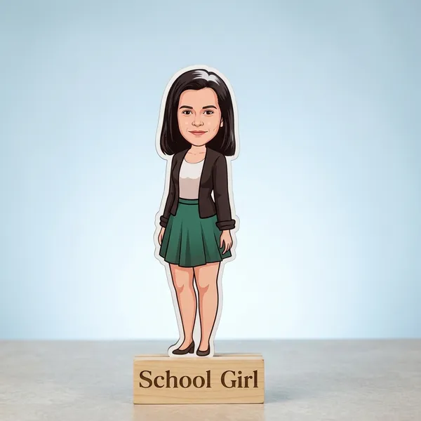 School_Girl_Custom_Caricature_Standee