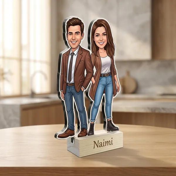 Smiling_Couple_Custom_Caricature_Standee