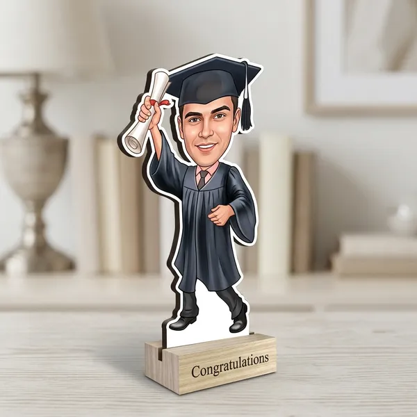 Male_Graduation_Personalized_Caricature_Standee