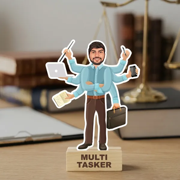 Multitasker_Man_Custom_Caricature_Standee