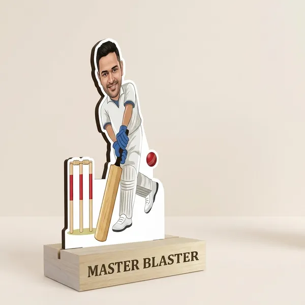 Male_Cricketer_Sports_Personalized_Caricature_Standee
