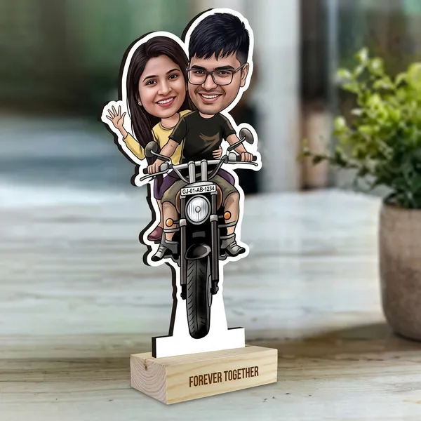 Couple_Bike_Ride_Cartoon_Caricature_Standee