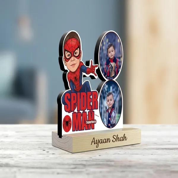 Spider_Superhero_Boy_Caricature_Photo_Standee