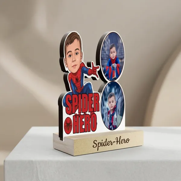 Spider_Superhero_Boy_Caricature_Photo_Standee