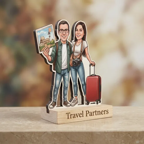 Travel_Partners_Couple_Caricature_Photo_Standee