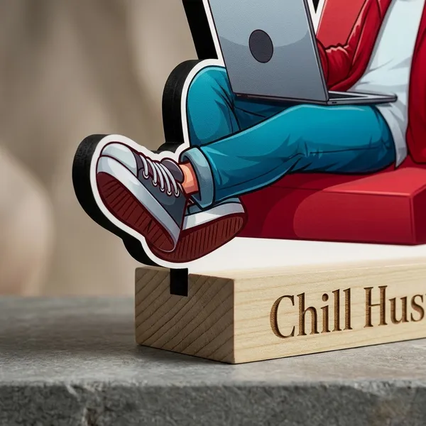 Chill_Hustler_Working_Man_Personalized_Caricature_Standee