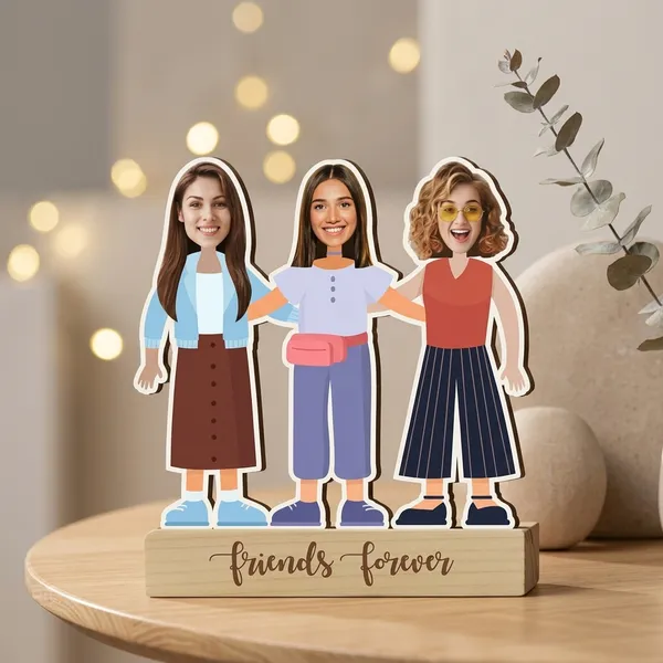 Three_Friends_Forever_Custom_Caricature_Standee_|_Gift_For_Bestfriends