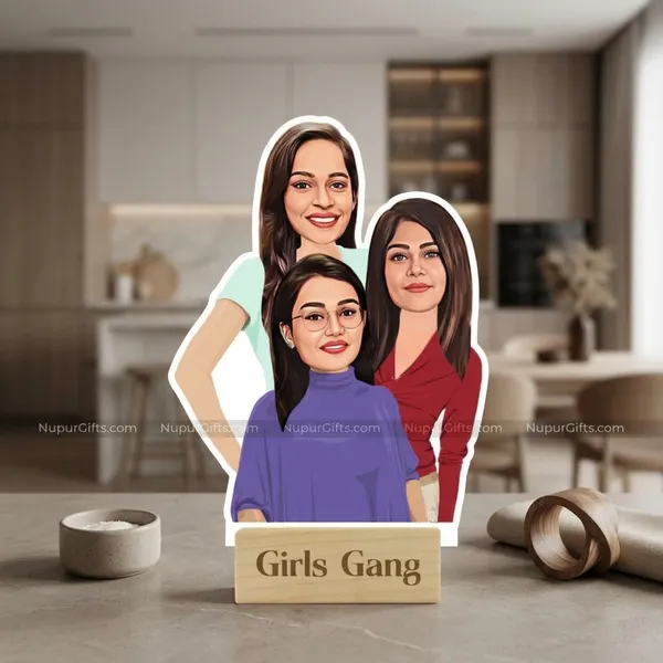 Group_Of_Girls_Custom_Caricature_Standee