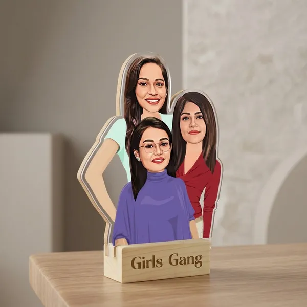 Group_Of_Girls_Custom_Caricature_Standee