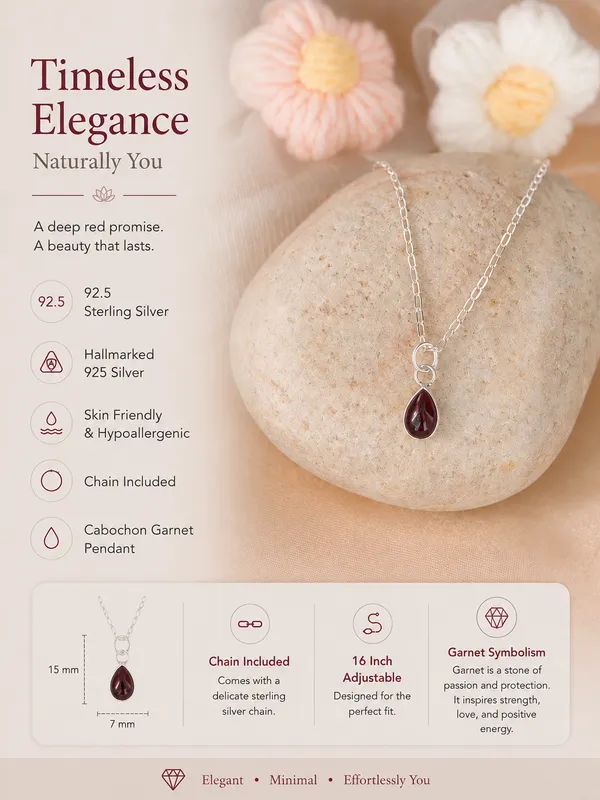 Garnet_Drop_Pendant_Necklace