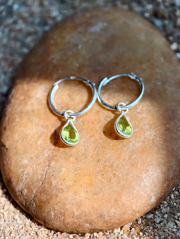 Aster_Peridot_Teardrop_Hoop_Earrings