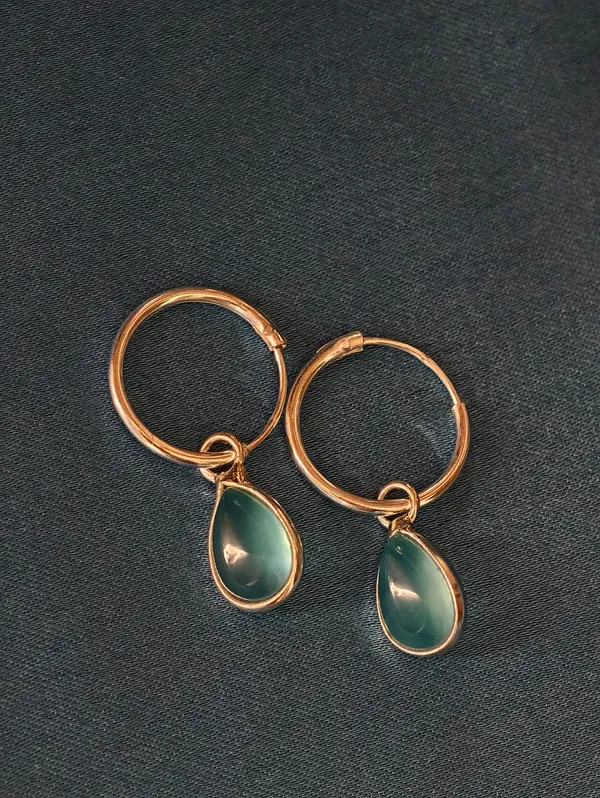 Nova_Blue_Chalcedony_Teardrop_Hoop_Earrings