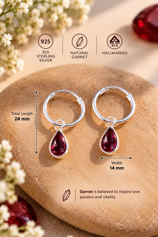 Nova_Garnet_Teardrop_Hoop_Earrings