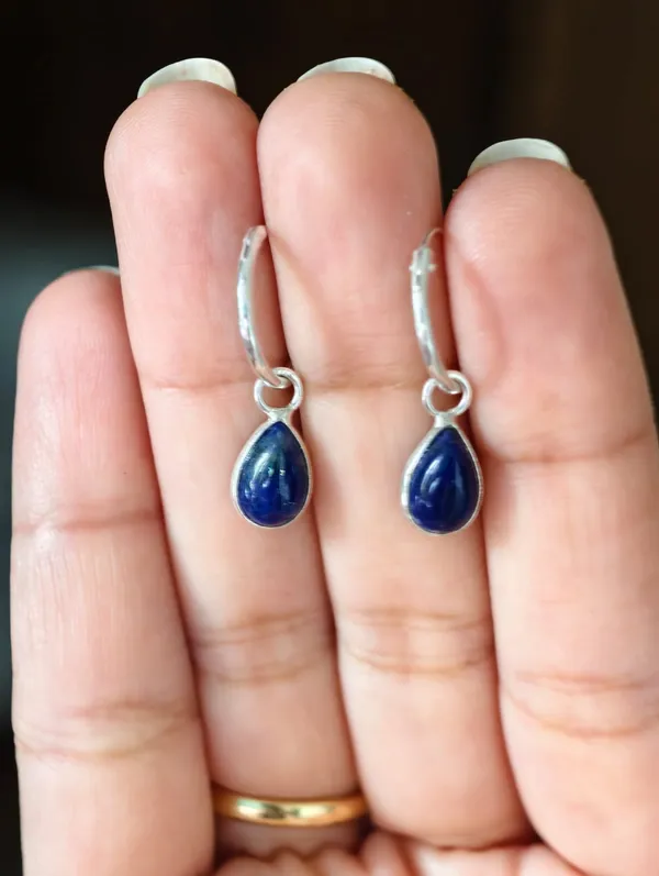 Nova_Lapis_Lazuli_Teardrop_Hoop_Earrings