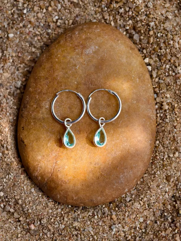 Blue_Topaz_Charm_Hoop_Earrings