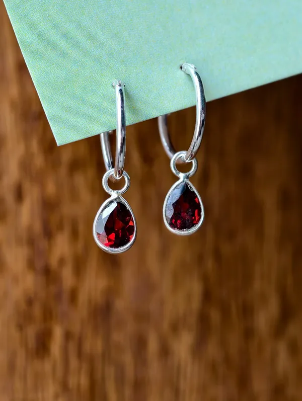 Garnet_Charm_Hoop_Earrings