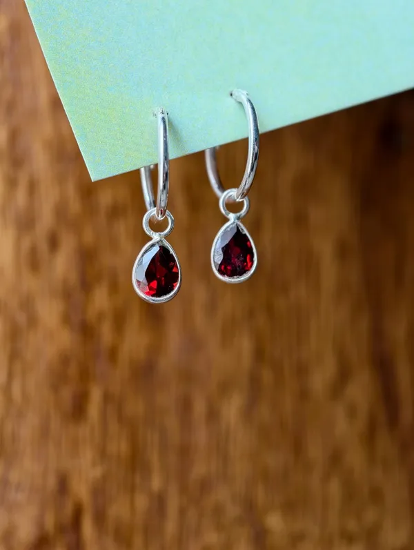 Garnet_Charm_Hoop_Earrings