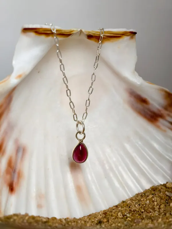 Garnet_Drop_Pendant_Necklace