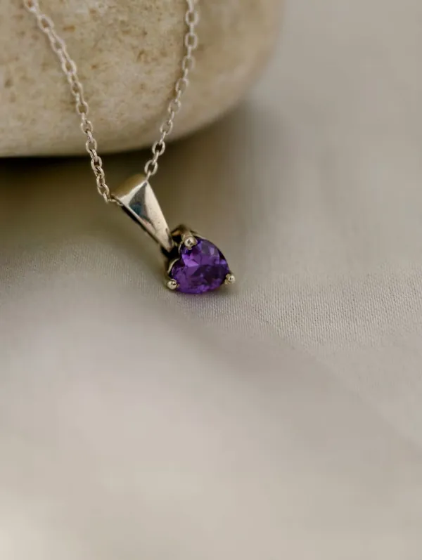 Purple_Heart_CZ_Pendant_(Without_Chain)