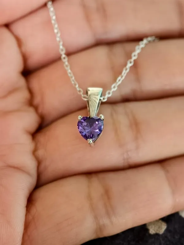 Purple_Heart_CZ_Pendant_(Without_Chain)