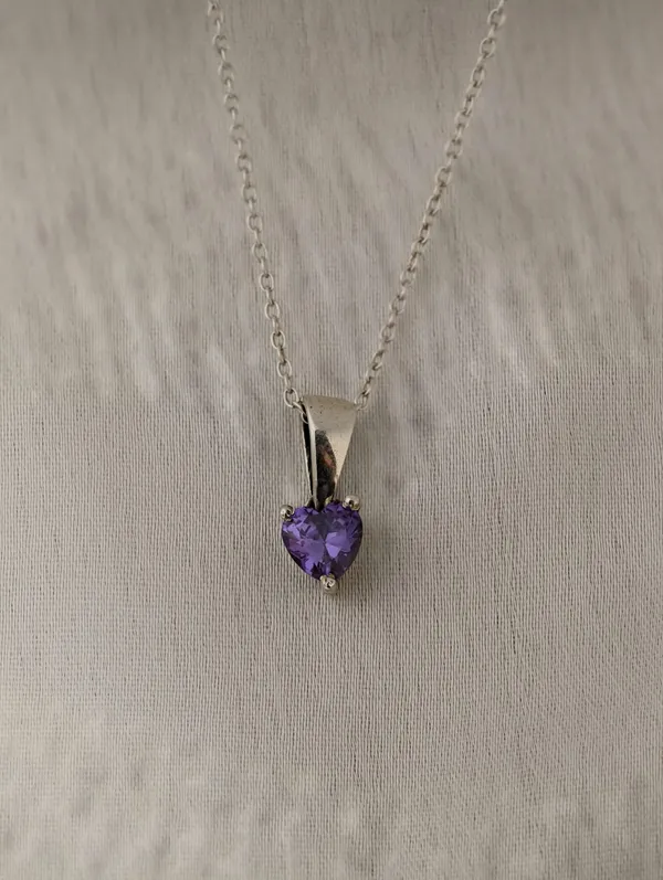 Purple_Heart_CZ_Pendant_(Without_Chain)