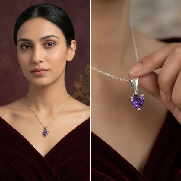 Purple_Heart_CZ_Pendant_(Without_Chain)