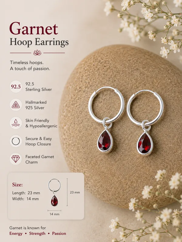 Garnet_Charm_Hoop_Earrings