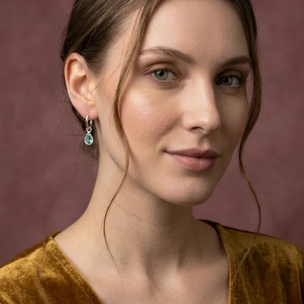 Blue_Topaz_Charm_Hoop_Earrings