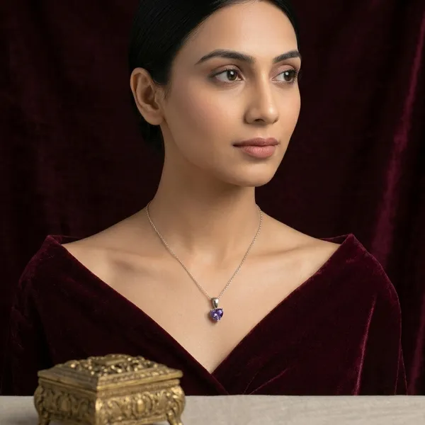 Purple_Heart_CZ_Pendant_(Without_Chain)